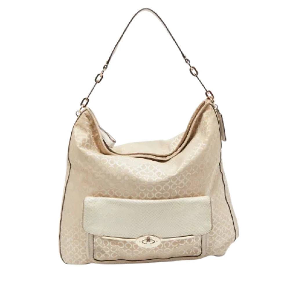 Coach Pre-owned Pre-owned Stof hndtasker - Vintage - Dame - Beige - ONE SIZE - Tyl