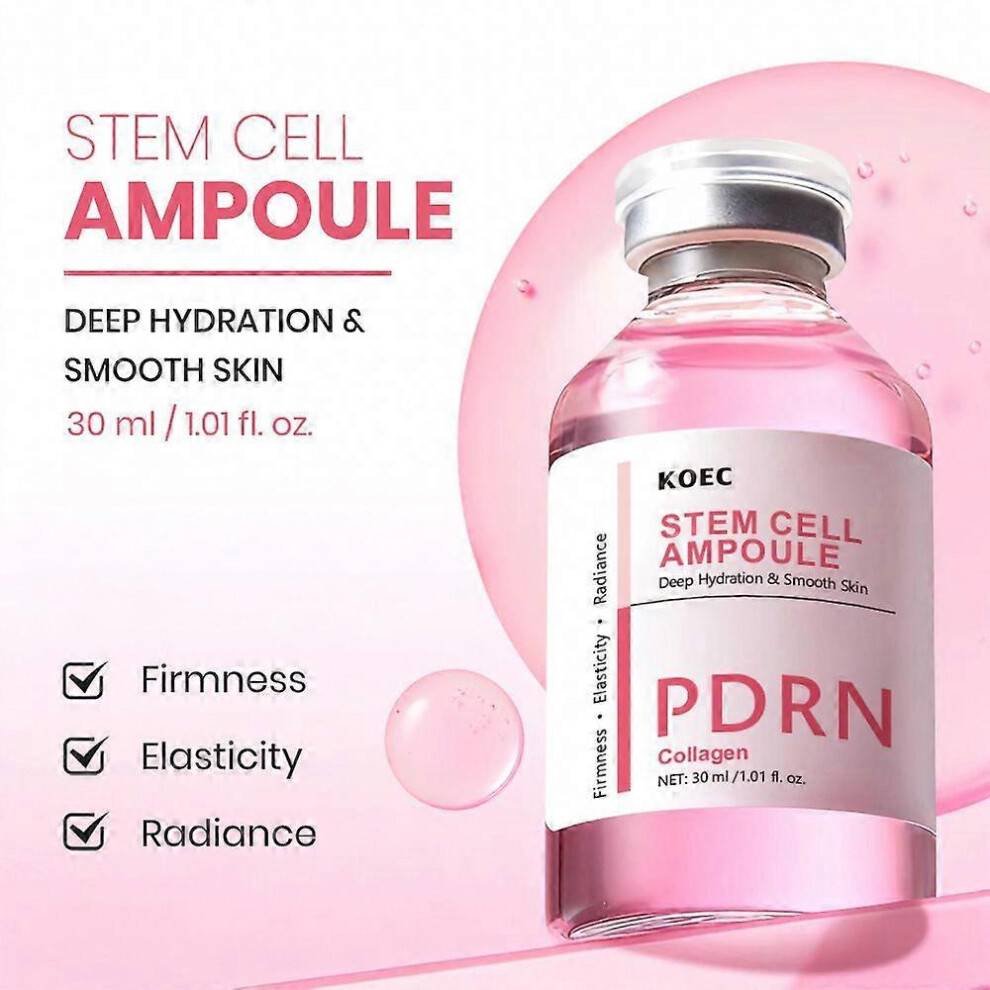 PDRN Pink Peptide Serum with Salmon DNA & Rose Combo Pack, Gentle PDRN Skincare for Radiance & Moisture, Korean Glass Skin Glow Serum, Hydrating & Bri
