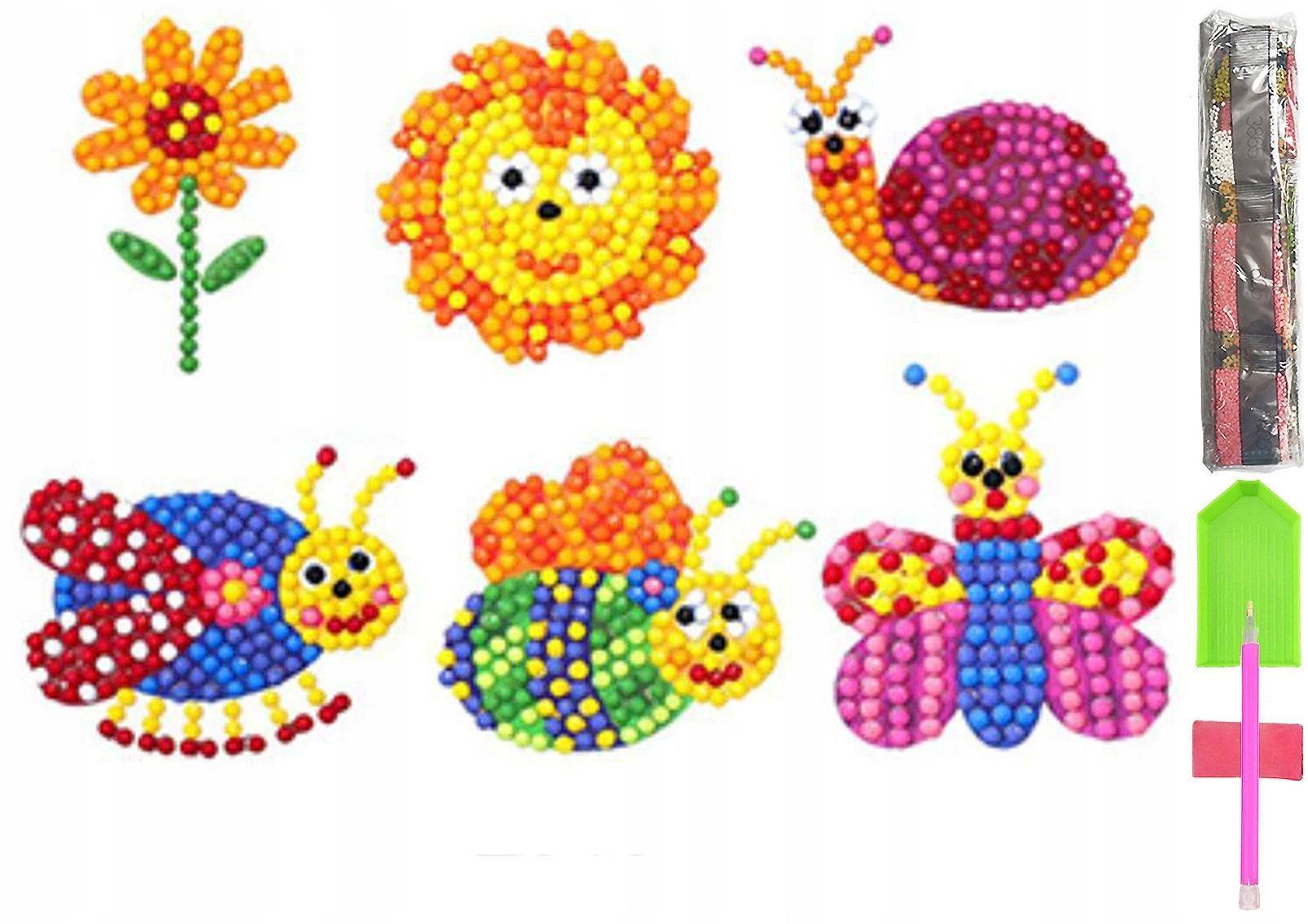 5D Diamond Embroidery Children's Set Of Puzzle Stickers