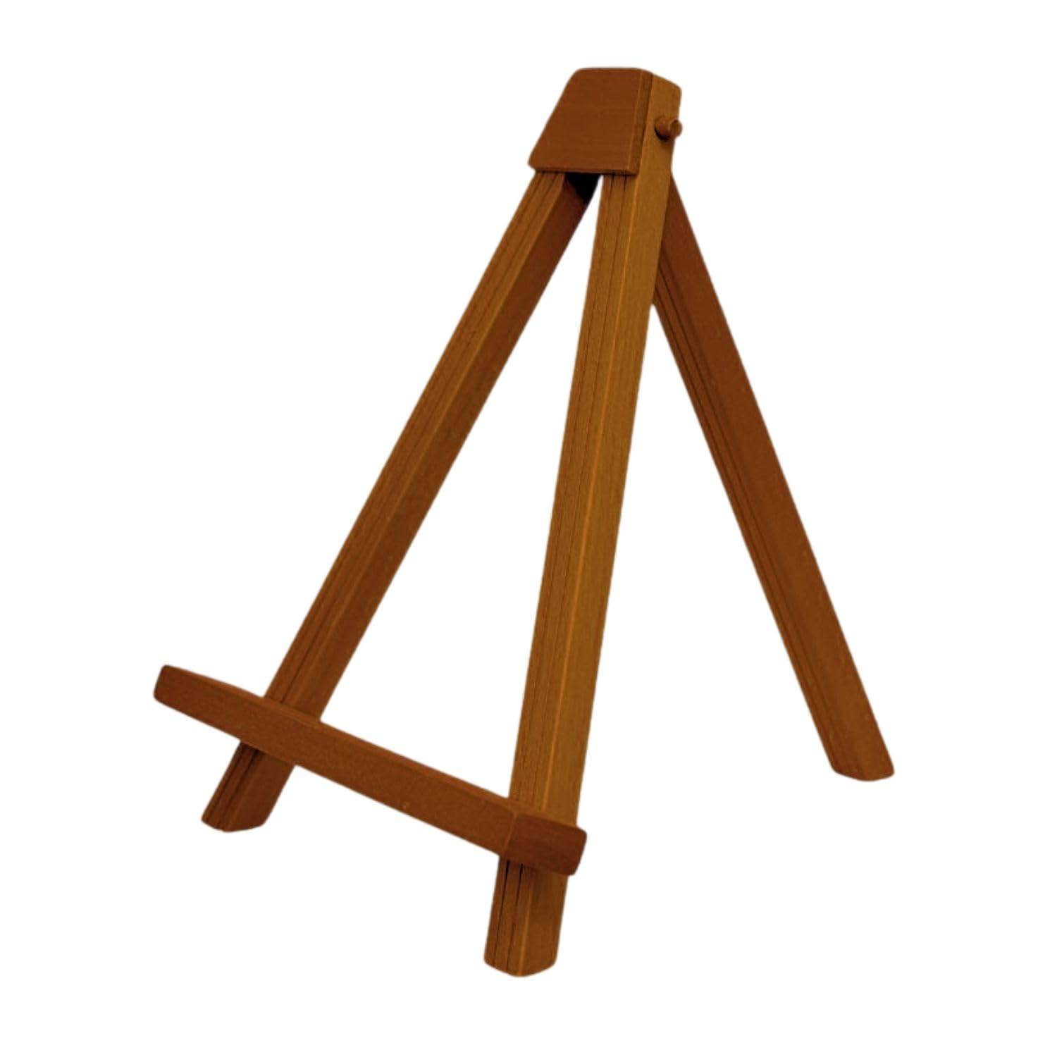 Fukui Metal Craft Wooden Tabletop Easel, Large, Brown, 6585-B