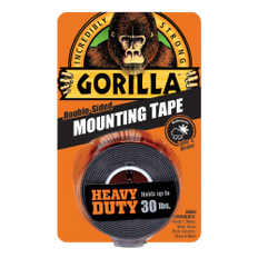 GORILLA HEAVY DUTY MOUNTING DOBBELTKLÆBENDE TAPE - SORT