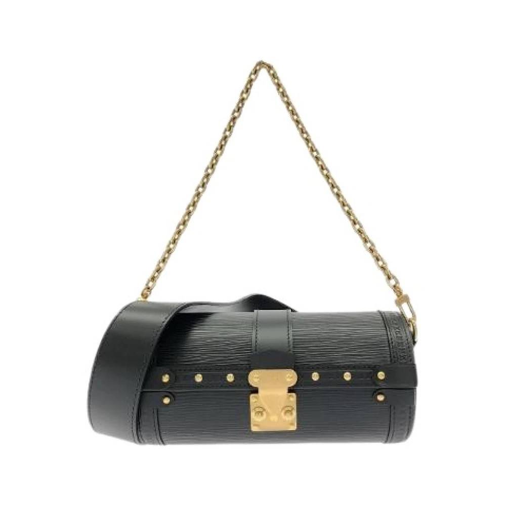 Louis Vuitton Vintage Pre-owned Epi Papillon Trunk Læder Skuldertaske - Vintage - Dame - Sort - ONE SIZE - Uld