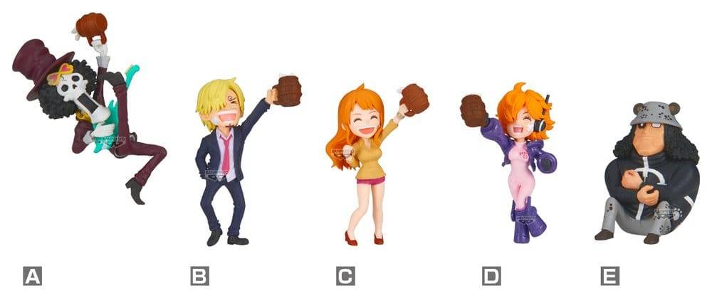 One Piece World Collectable Figur Mini Figurer 6 cm Display (12 stycken)