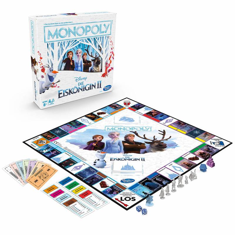 Hasbro 61106642 Disney Die Eiskönigin 2 Monopoly, Brettspiel für...