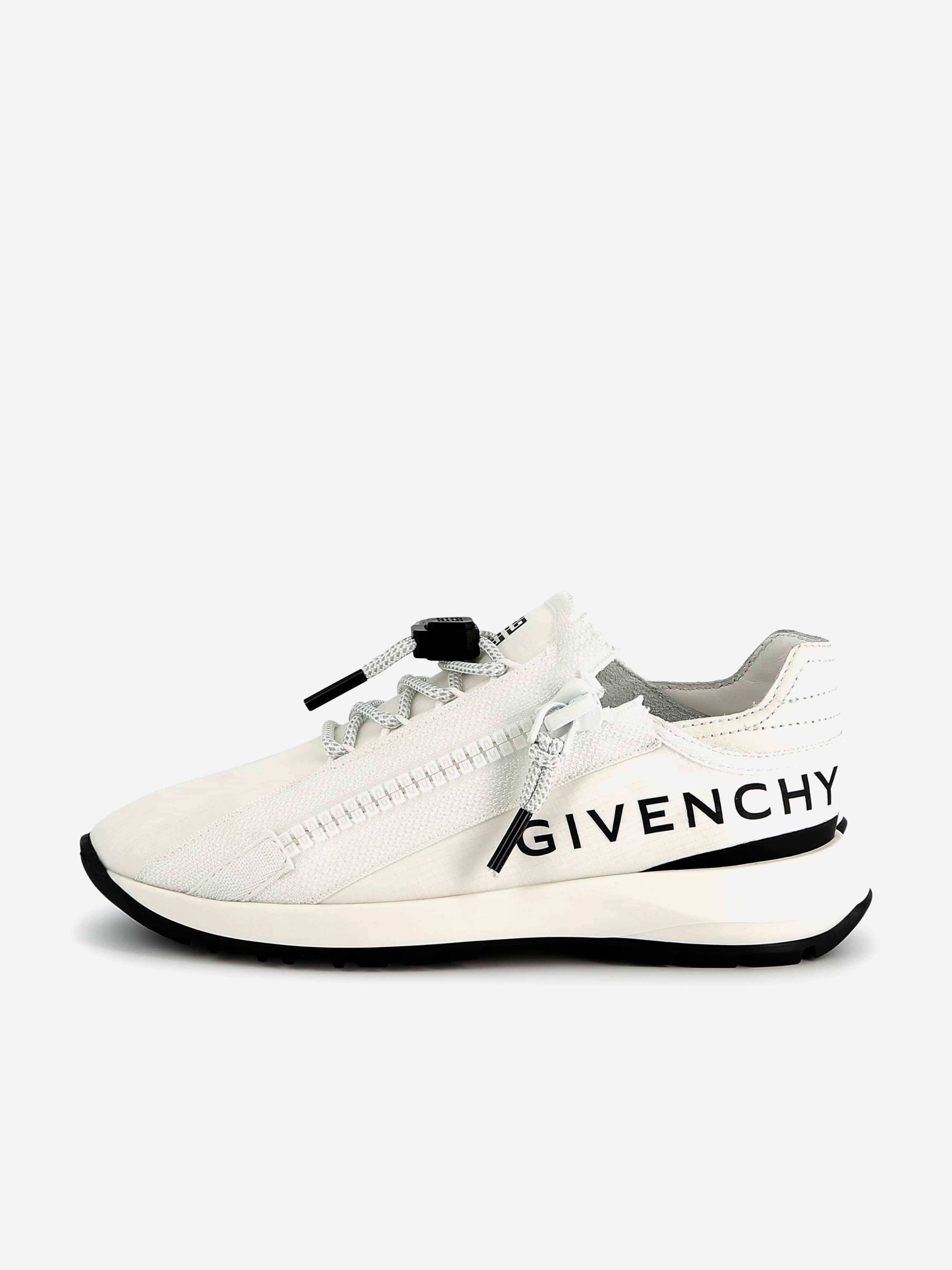 Givenchy Boys Logo Zip Trainers in White - White / EU 28 UK 10 (EU 28 UK 10)
