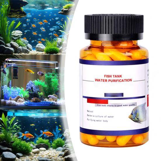 1 st Kapslar Akvarium Vattenrening Kraftfull Aqua Vattenrening Kapsel För Att Avlägsna Alla Typer Av Grumlighet Från Akvarievatten gul