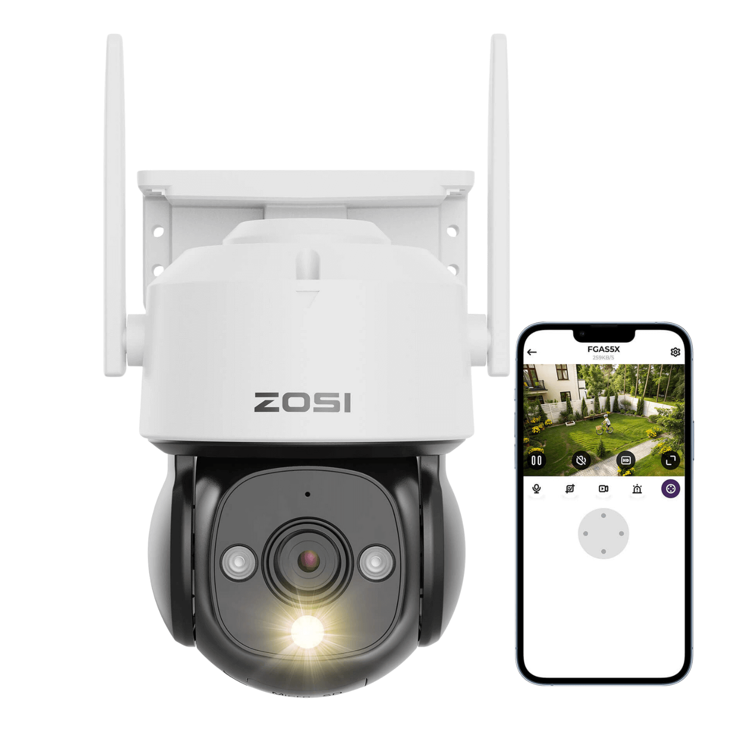 C290 2MP/4MP PTZ WiFi Security Camera + Max 256GB Local Storage(Memory card not included) - 2pcs / 4MP