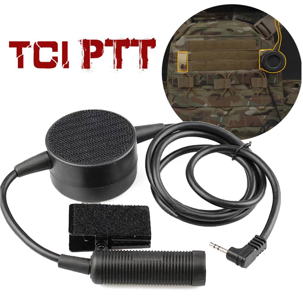 Baofeng Radio Ptt Tactical Headset Adapter Kenwood Icom Midland Motorola Mobile Phone Militar Headset Walkie-talkie TCI PTT