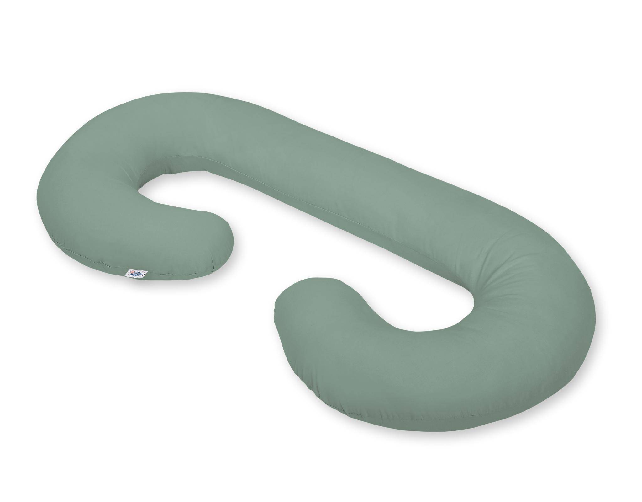 Pregnancy pillow type C removable cover pillow for pregnant women, for breastfeeding - sage
