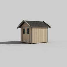 Friggebod Trähuset Bosse 6-5 6 m² Byggsats Förråd i Trä med Sadeltak