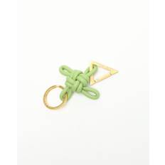 Bottega Veneta Triangle Bag Charm Key Ring - Green - 11,5x6,5x0,5 cm