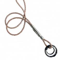 Verivinci læder nøglesnor - classic round - natural