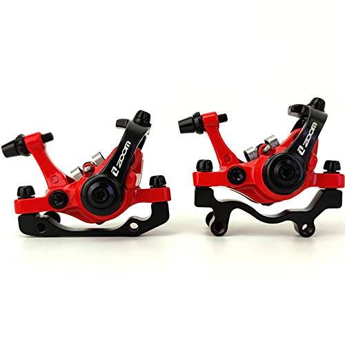 QIRUN ZOOM Aluminum Alloy Bicycle Rear Disc Brakes for Mountain Road MTB Bikes, Mechanical Caliper Disc Brakes, Cycling, Double Brakes, Front and Rear