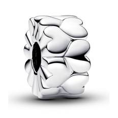 Pandora Moments Heart Pattern sterling silver klämstopp 792828C00