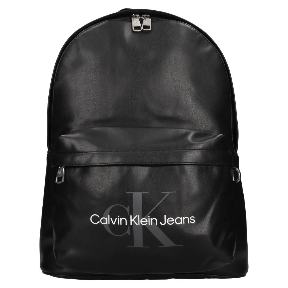 Calvin Klein Monogram Soft Campus Rygsæk - Tasker - unisex - Sort - ONE SIZE - Uld