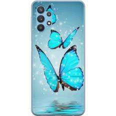 Samsung Galaxy A32 5G Gennemsigtigt Telefoncover Magiska Fjärilar