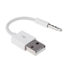 Universel 1m anti-interferens 3.5mm hanstik AUX lyd Jack til USB 2.0 hanstik kabel