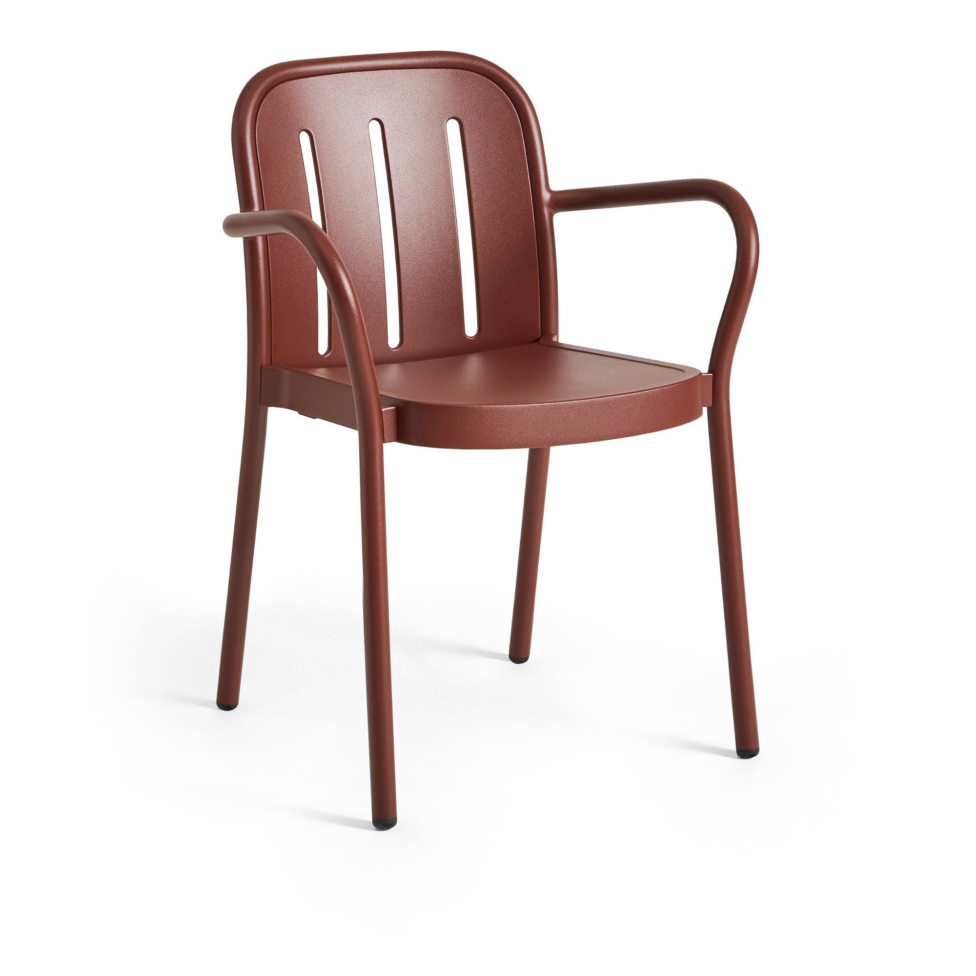 HAY - Deville Armchair Iron Red - Matstolar utomhus - Julien Renault - Metall