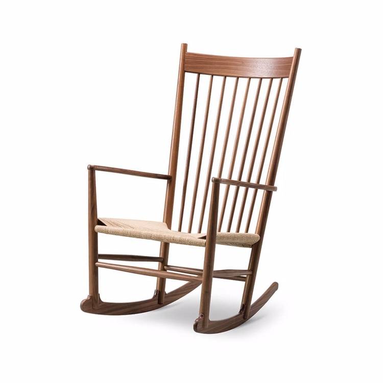 Fredericia Furniture Wegner J16 Gungstol Walnut Oil/Natural Paper Cord