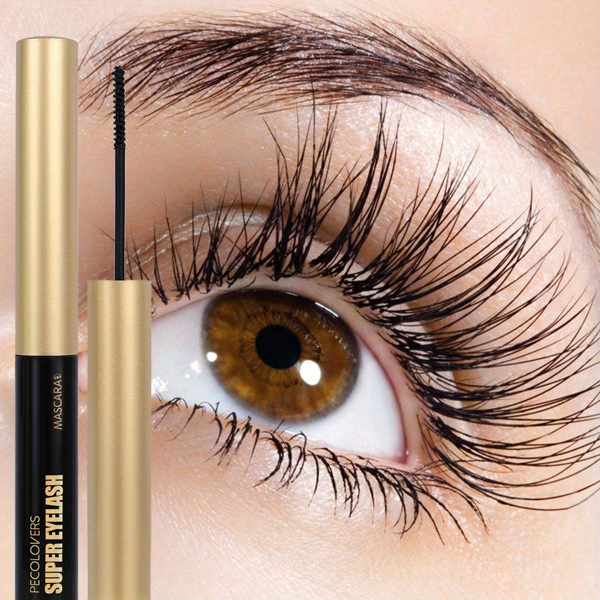 TEMU Black Mascara Lengthening Curling Waterproof Long Lasting Fast Drying 3d Eyelashes Make Eye Korean Cosmetic