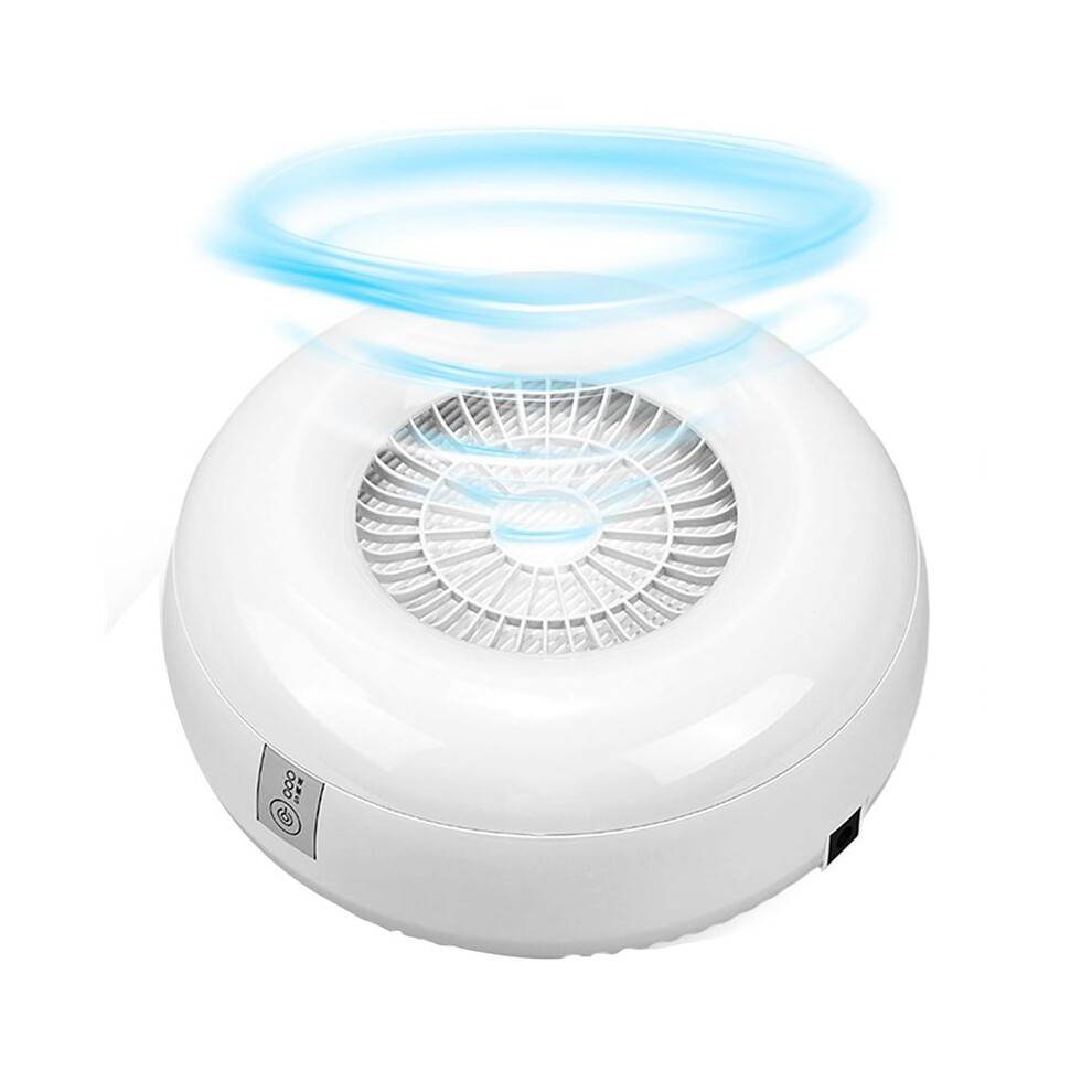Nail Dust Collector, Quiet and Powerful Fan Dust Collector for Nail Tech with Reusable Filter for Nail Polishing EU Plug
