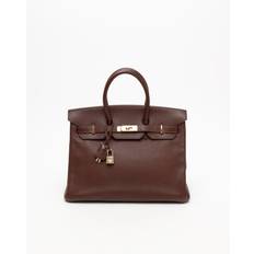HERMÈS Birkin 35 Togo Bag - Brown - 25x35x18 cm