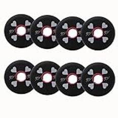 Byte av inline-skate-hjul, skate-hjul, 83 A inomhus/utomhus inline-hjul 64mm/68mm/70mm/72mm/76mm/80mm Inline Outdoor 8-pack(Rood,64mm)(Black,68mm)