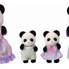 Sylvanian Families Familjen Panda Figurer 5529 bamse lek kreativa äventyr barnvänner