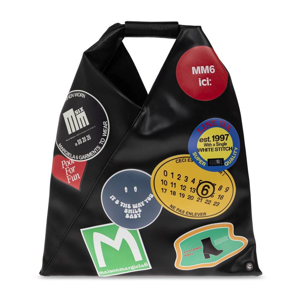 MM6 Maison Margiela Logo Bag - Tasker - Dame - Sort - ONE SIZE - Bomuld