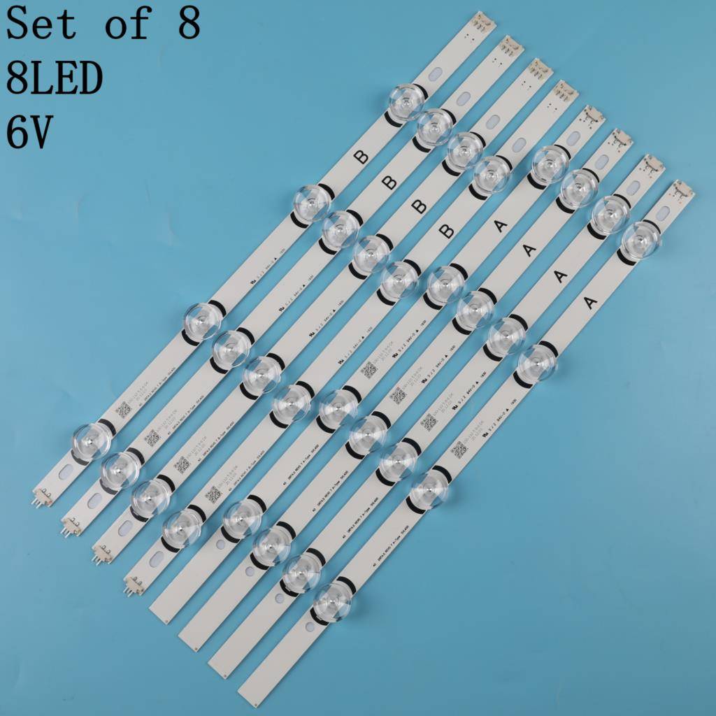 8 st led bakgrundsbelysningsremsa för lg 40 " tv 40 lf 630v 40 lf 570v svl 400 hc400 dun-vckn 1-211x 40 lh 5300 innotek drt 4.0 3.0 40 6916l-0885a