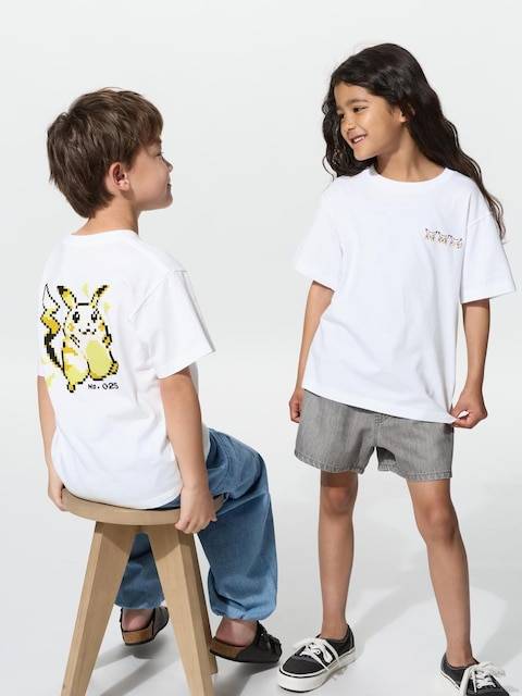 Uniqlo - Pokémon Ut Graphic T-shirt - White - 3-4 Years (110cm)