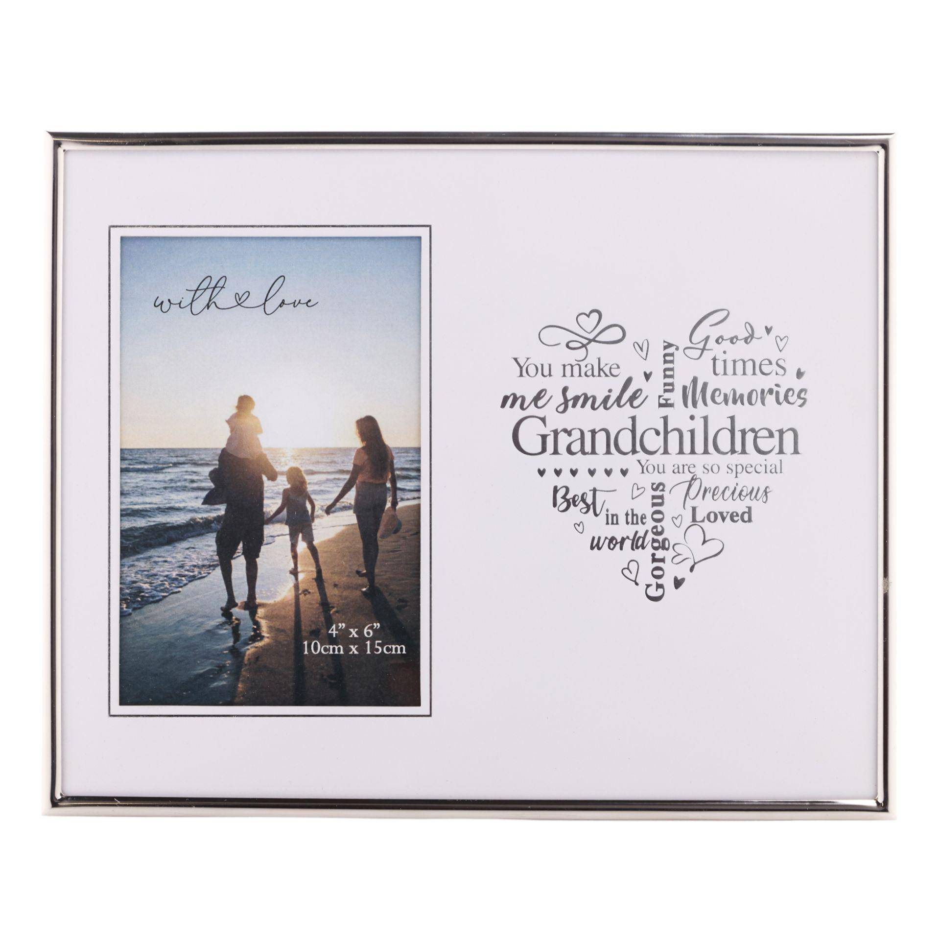 Celebrations With Love Grandchildren Heart Single Photo Frame One Size