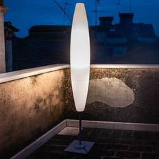 Foscarini Havana terra udendørs dekorlampe med fod outdoor, Hvid/opal, Plast, Design