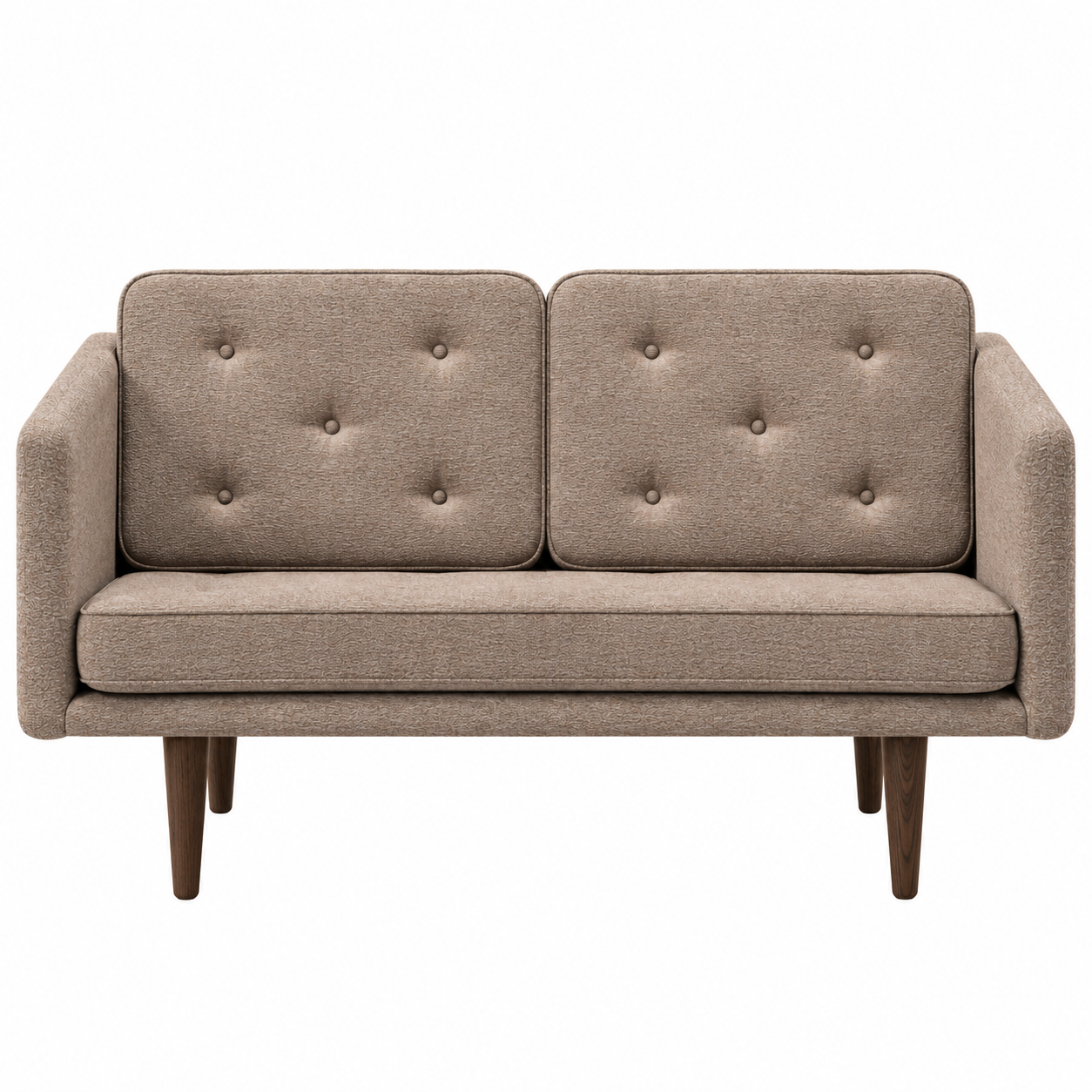 No. 1 Sofa 2-personers, Mood af Børge Mogensen Mood 1103 - Røget eg bejdset - Jacobsen Plus