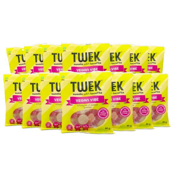 Tweek Gummies Vegan - Kort Datum, 14-pack, Vegan Vibes