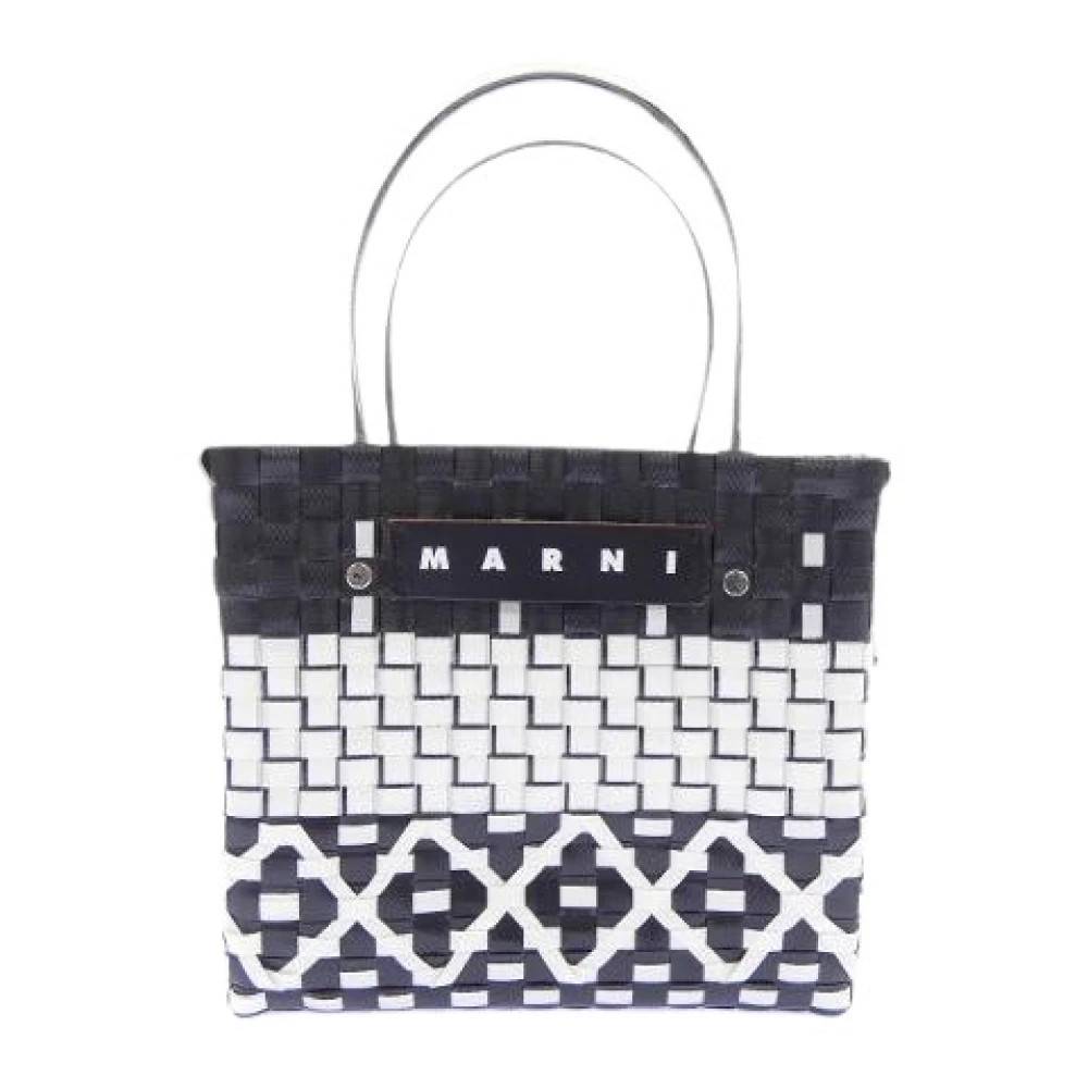 Marni Pre-owned Pre-owned Læderhåndtaske - Vintage - Dame - Flerfarvet - ONE SIZE - Læder