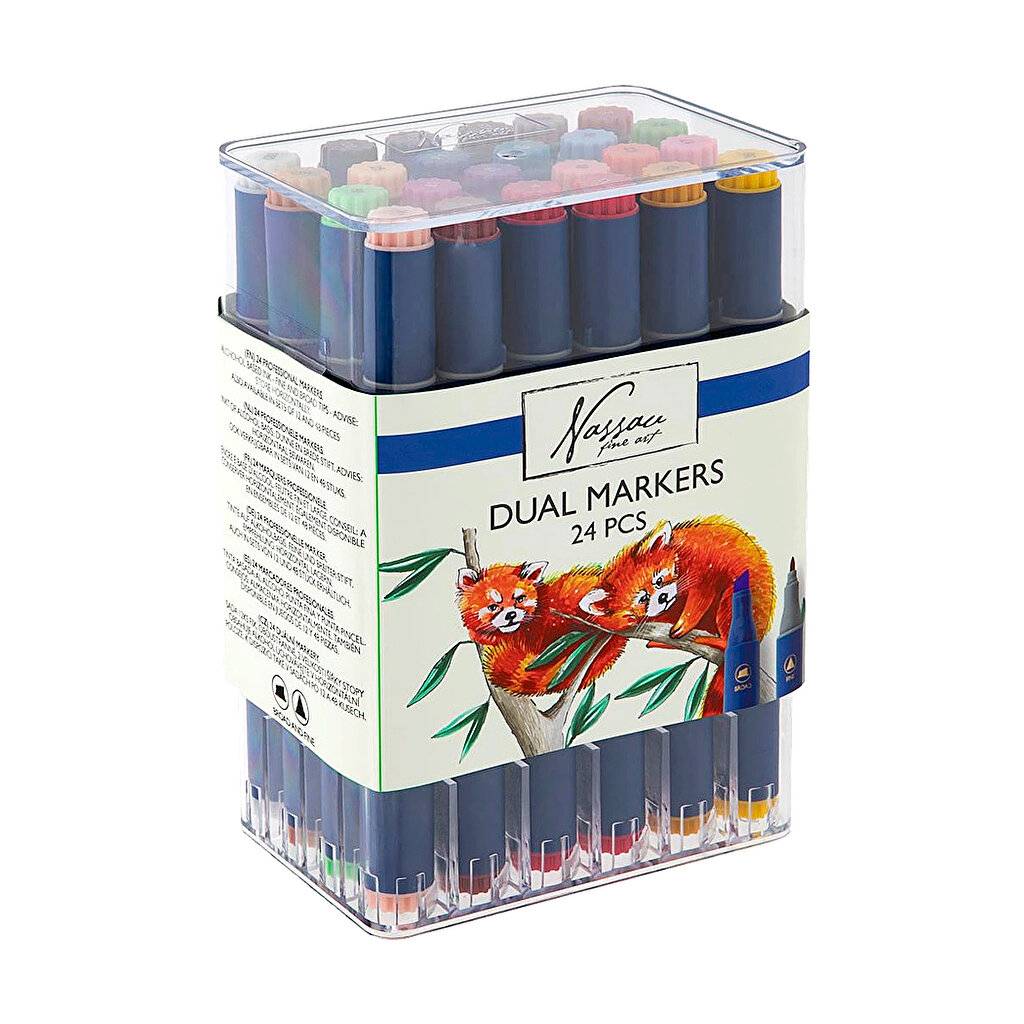 Nassau Fine Art Dual Marker 24-Set