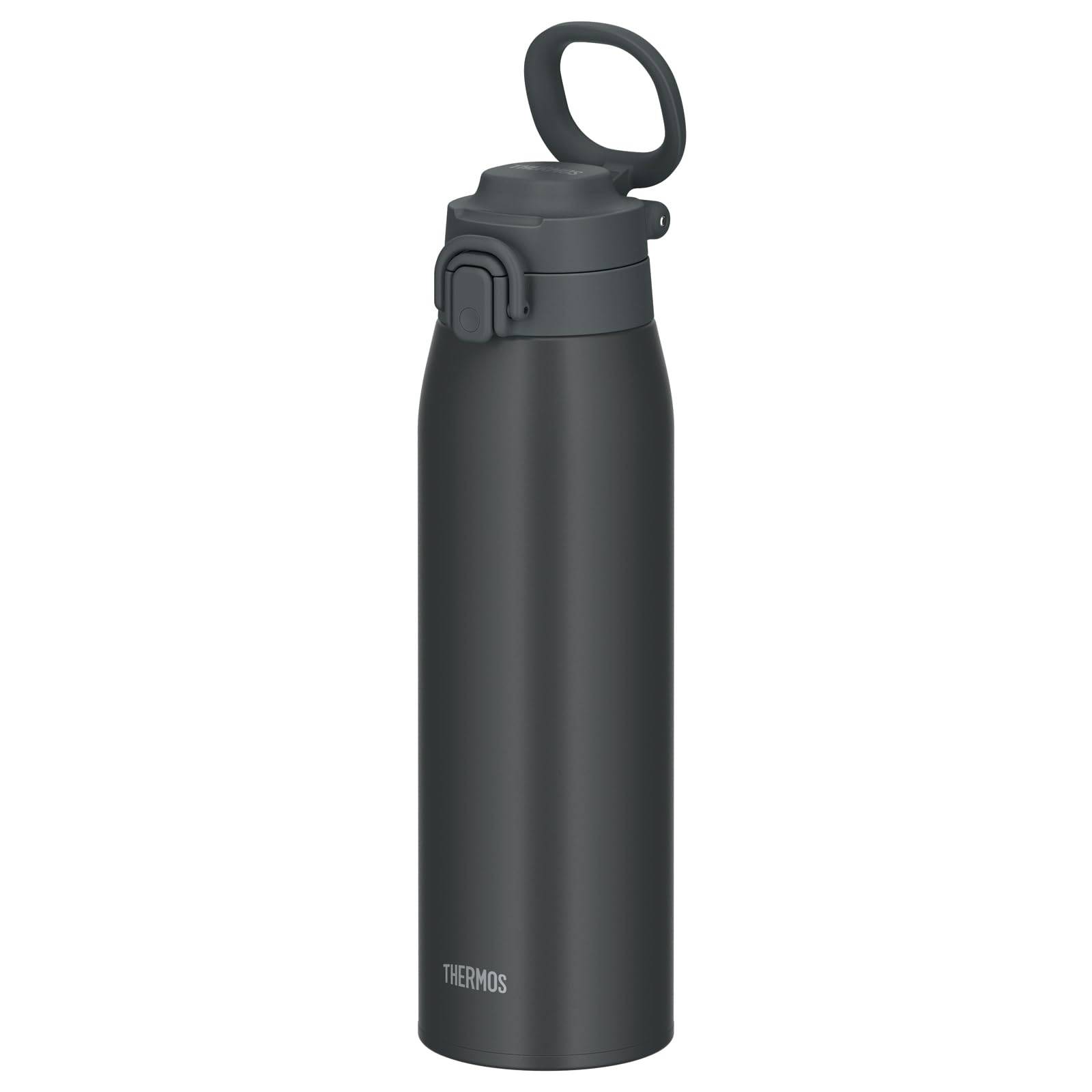 Thermos Vacuum Insulated Portable Mug with Carry CHL Loop, 1L, Charcoal, JOS-1001