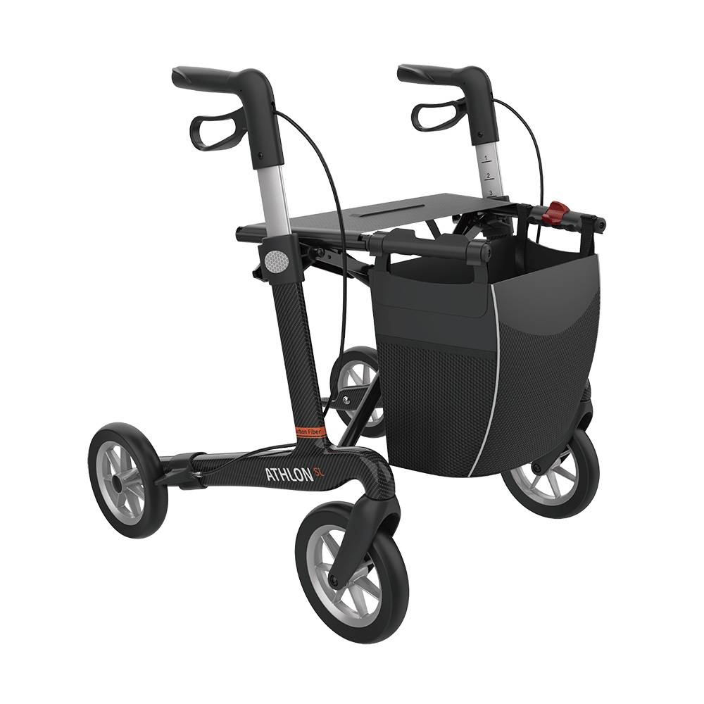 Lav Rollator Sort Athlon m.Soft hjul