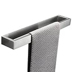 Stainless Steel 40cm Bathroom Towel Holder Self Adhesive Towel Rail for Bathroom Towel Rack & Bar for Bath No Drilling Required Brush Finish Easy Installation Space Saving Storage Solution