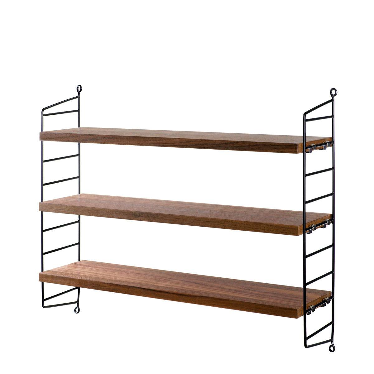String Pocket Reol - Walnut-Black