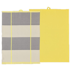 Södahl Blocks Viskestykke 50 x 70 cm 2 stk. Gul