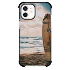 Surfing Phone Case For iPhone Samsung Galaxy Pixel OnePlus Vivo Xiaomi Asus Sony Motorola Nokia - Surfing Board On Beach Background