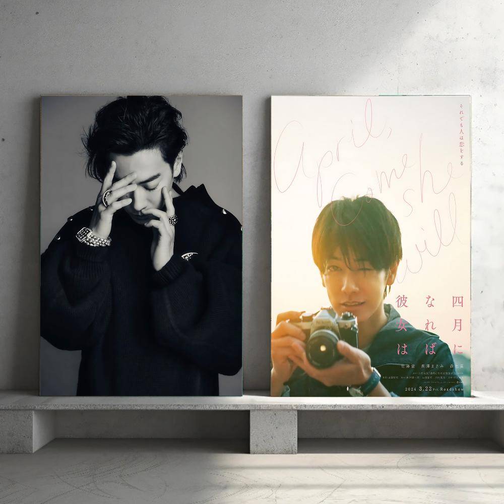 Actor Takeru Satoh-h Poster HD Wall Art Print, Self-adhesive Poster Sticker, Aesthetic Home Decor, Perfect Gift for Room Friends