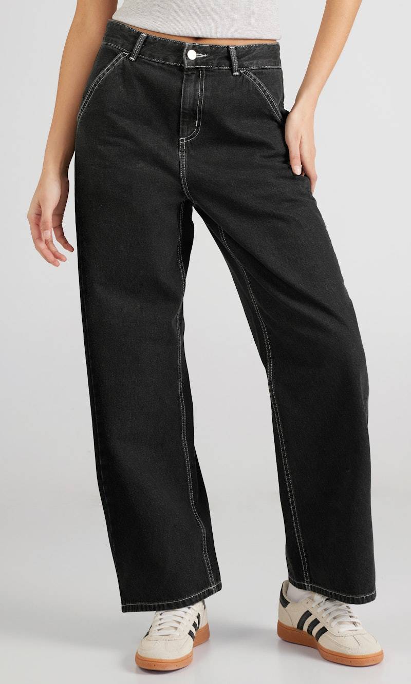 Simple jeans - Svart (W26)