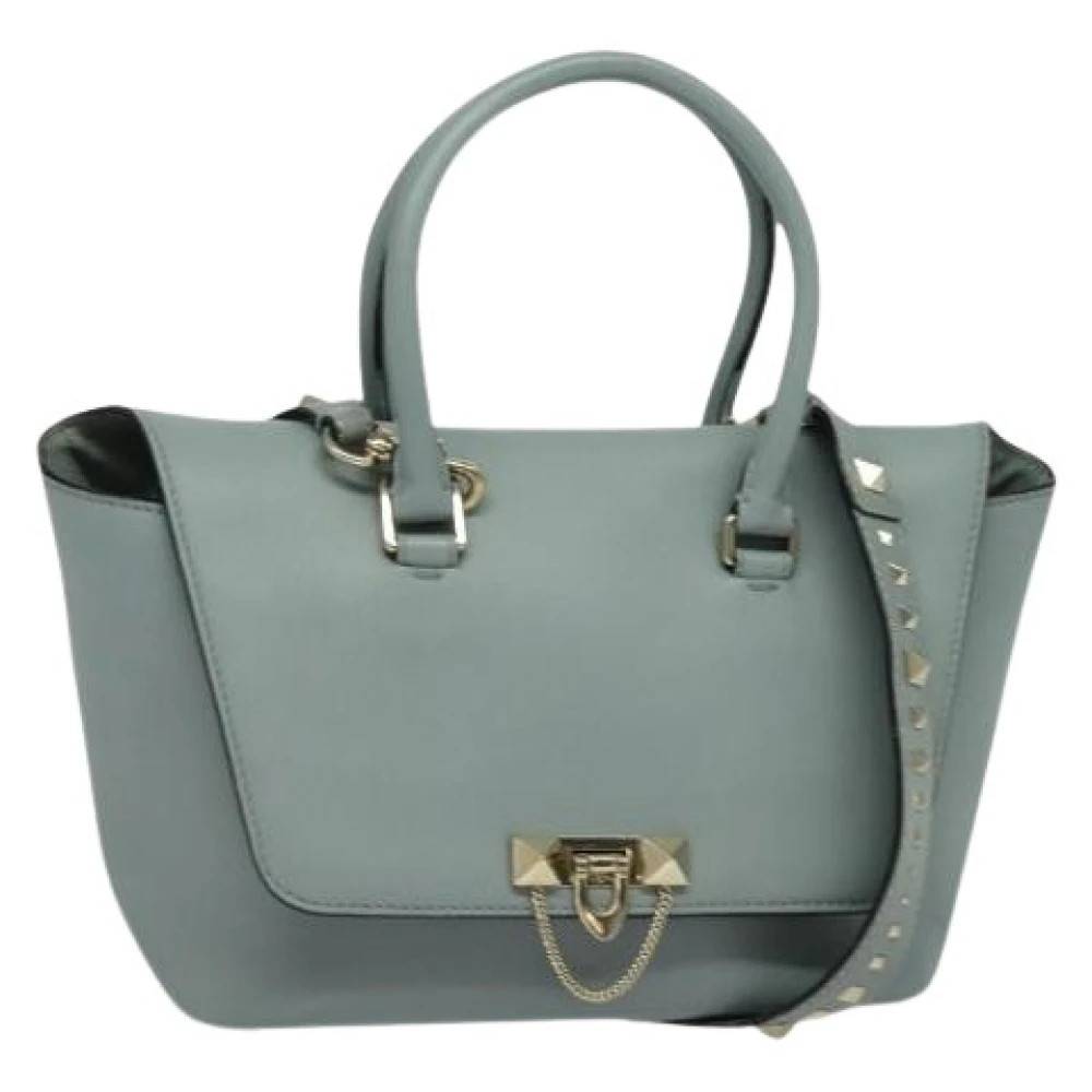 Valentino Vintage Pre-owned Laeder hndtasker - Vintage - Dame - Blå - ONE SIZE - Tyl