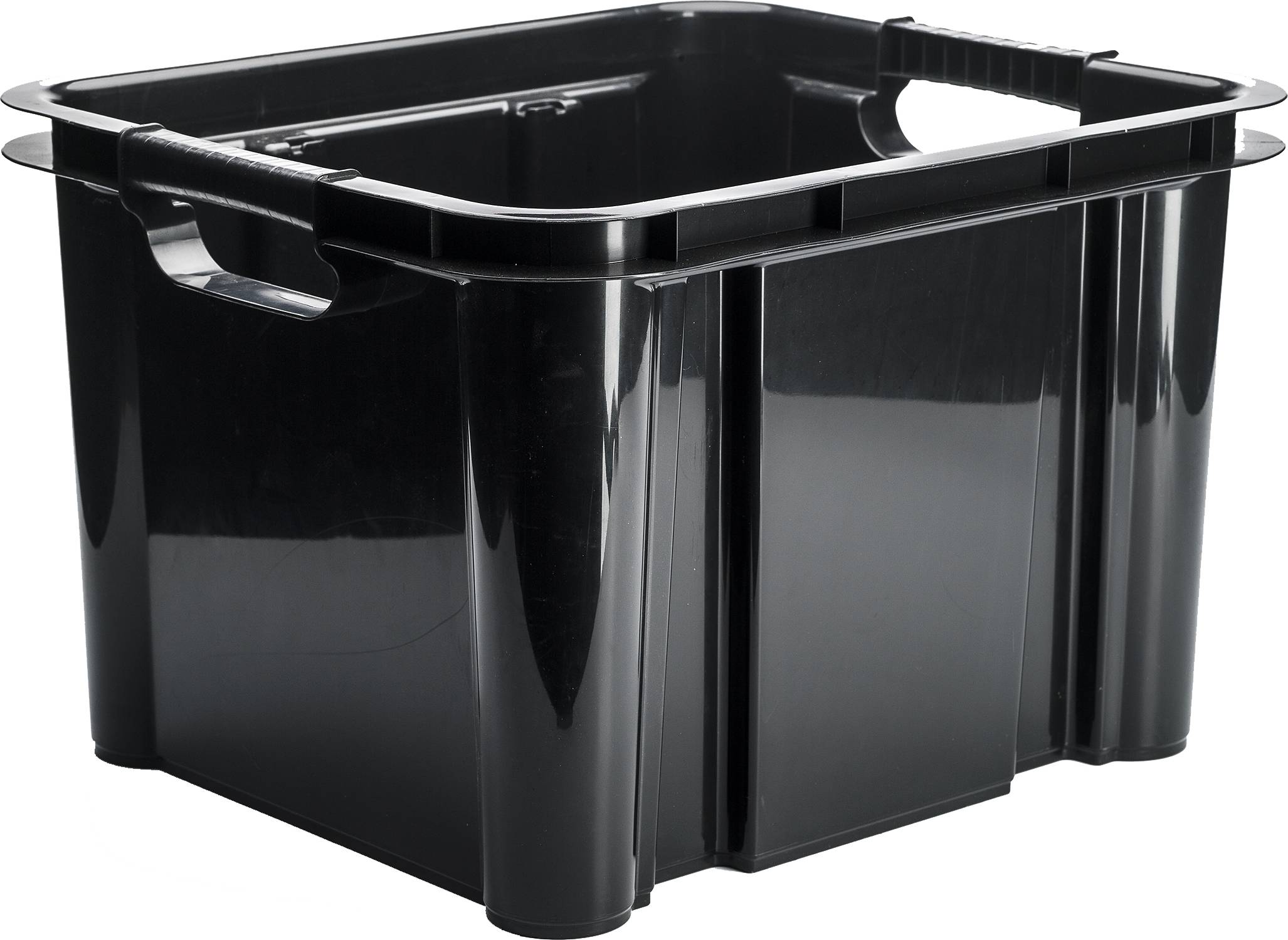 Jumbo vändbar stapellåda | 25 l | svart - Svart