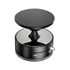 Magnet mobilhållare, justerbar telefondocka, mobilstativ, resevänliga telefonstativ, 6 x 6 x 6,32 x 6,28 tum, designad för instrumentbräda, bänk och utomhusanvändning, svart och silver