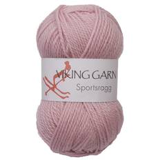 Sportsragg - Viking Garn - Farve 574 Lys Rosa.