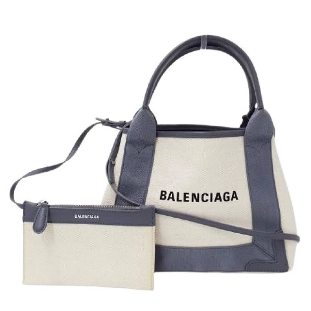 Balenciaga Vintage Pre-owned Vintage Tote Bag - Vintage - Dame - Beige - ONE SIZE - Uld
